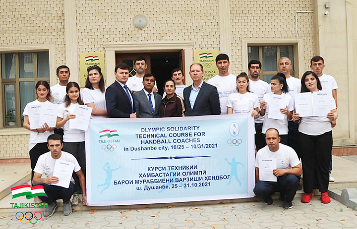 Tajikistan NOC continues handball development with technical course for coaches